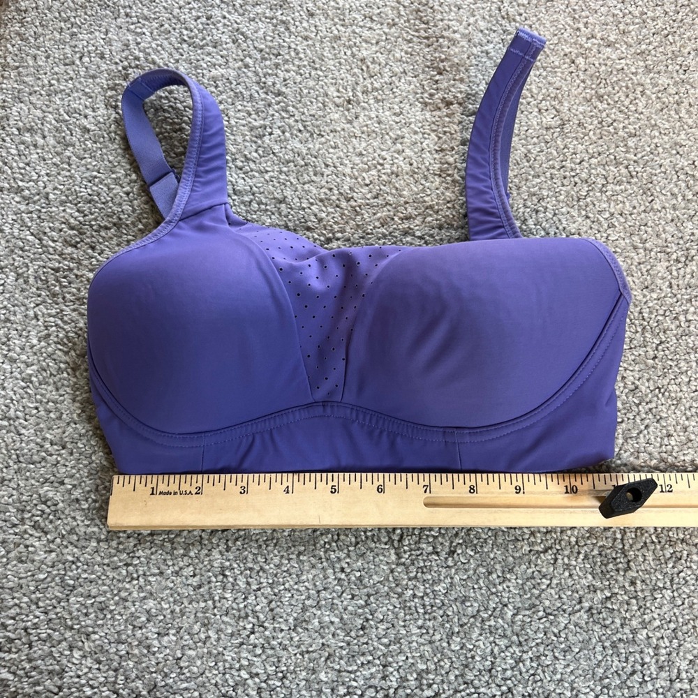 Lululemon Run Times Sports Bra Womens 32D Purple High Support Padded Adjustable - Picture 11 of 12